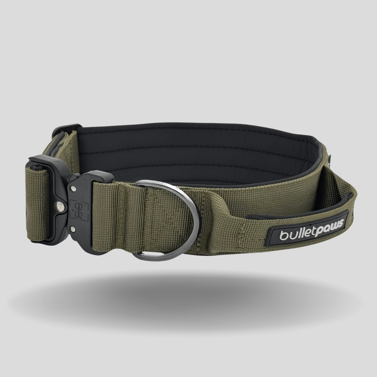4cm Alpha Hundehalsband mit Griff - BulletPaws
