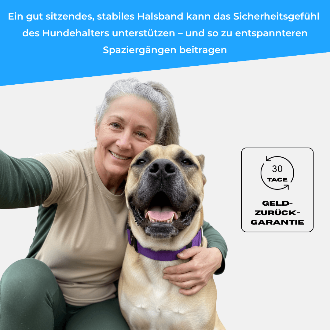 4cm Alpha Hundehalsband mit Griff - BulletPaws