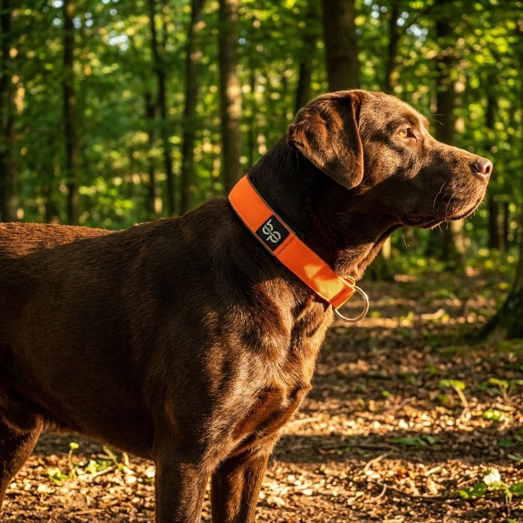 Alpha Control Zugstopp Hundehalsband - Orange - BulletPaws