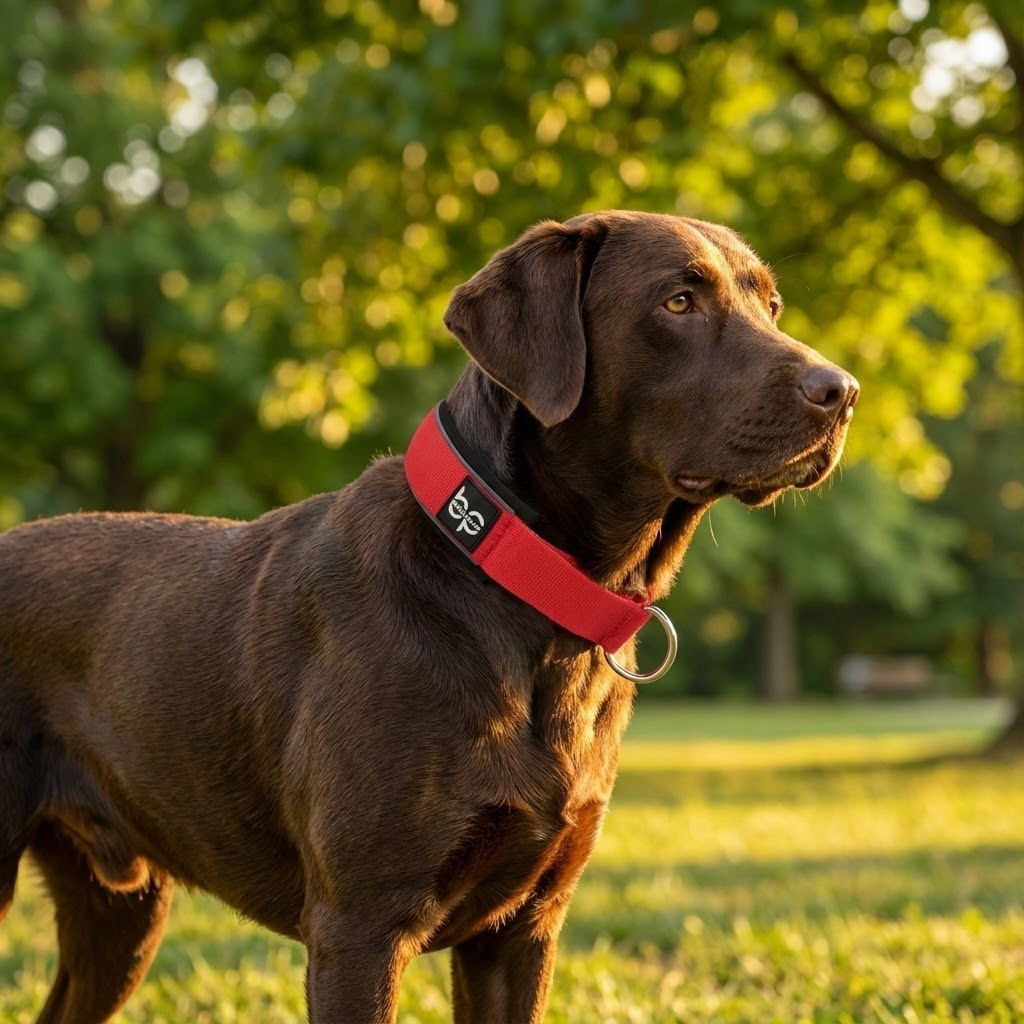 Alpha Control Zugstopp Hundehalsband - Rot - BulletPaws