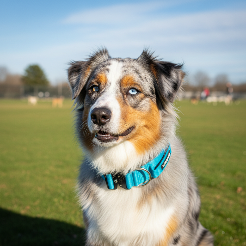 4cm Alpha Hundehalsband mit Griff - Schwarz - BulletPaws