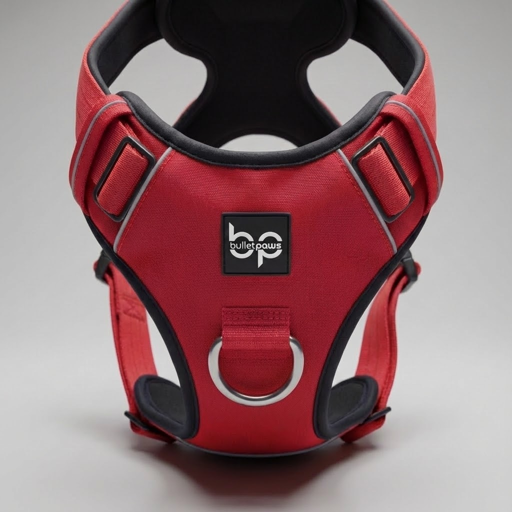 Alpha Control Hundegeschirr mit Griff - Rot - BulletPaws